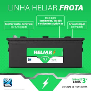Foto ilustrativa da bateria Linha Frota - Para caminhões, ônibus e agrícolas